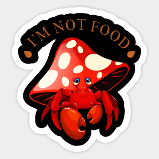 mushroom red Sticker